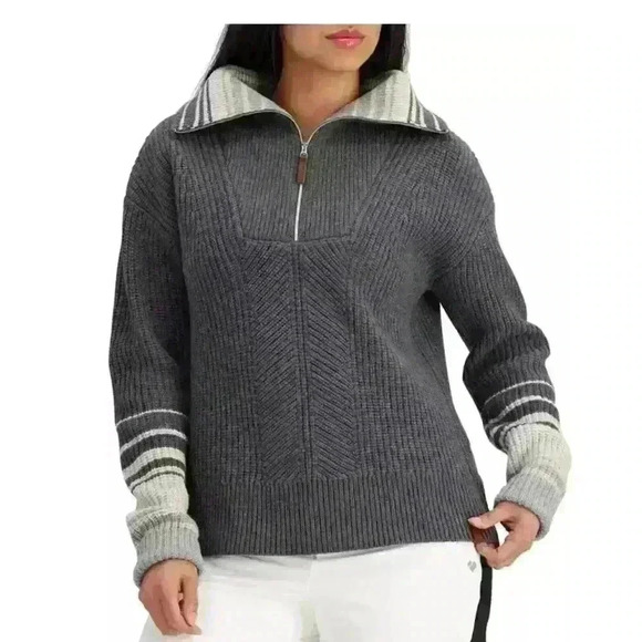Obermeyer Women's Limber Ski Sweater 100% Wool Size Medium - Picture 1 of 11